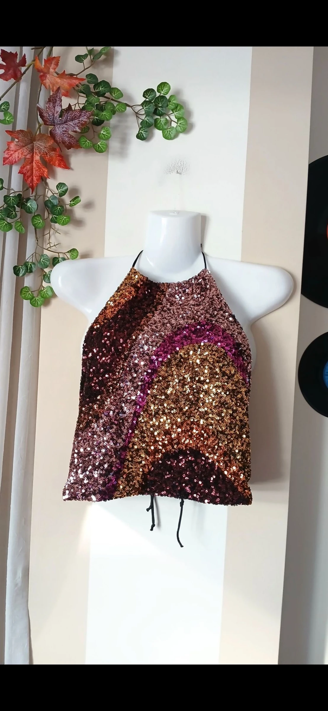 Top lantejoulas Stradivarius 